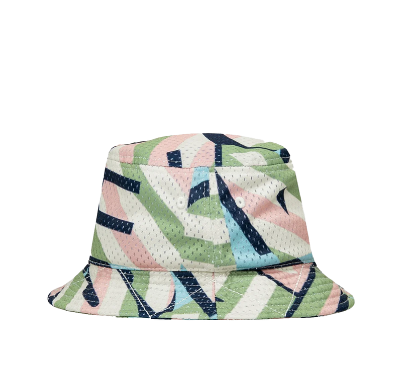 Diamond & Stripes Bucket Hat - Pink