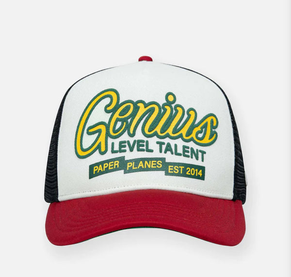 Genius Level Trucker Hat - Crimson