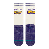 Los Angeles Lakers Stance Unisex Victory Crew Socks - White/Purple