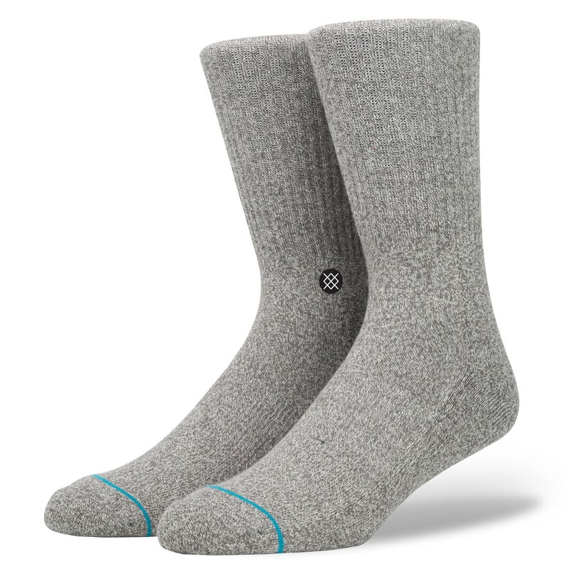 Icon Socks - Heather Grey