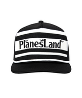 Planesland Knit Stripes Trucker Hat - Black