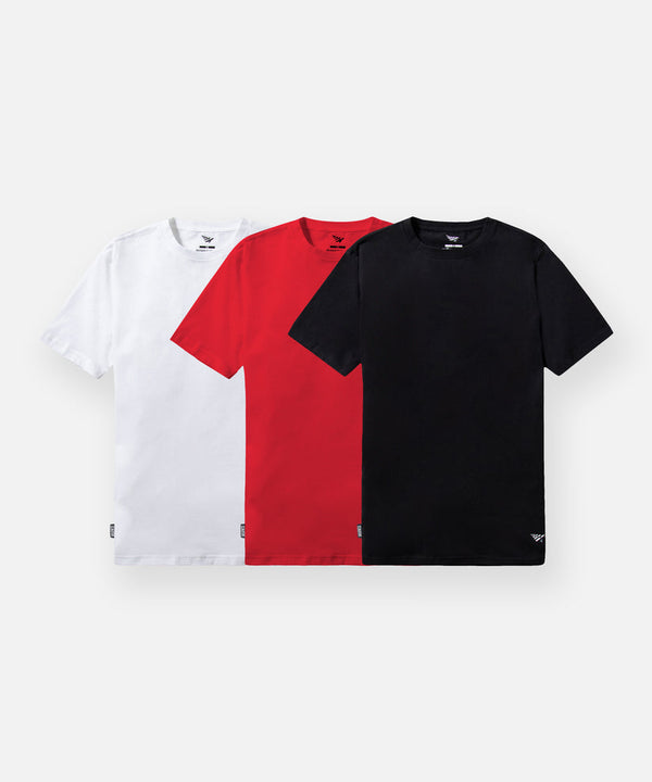 Essential T-Shirt - 3-Pack(Mixed Red)