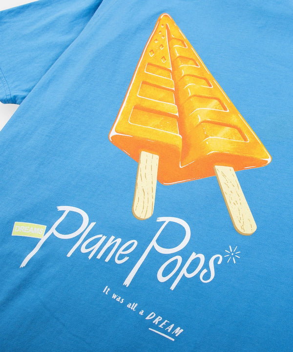 Creamsicle Plane Pops T-Shirt - Azure Blue