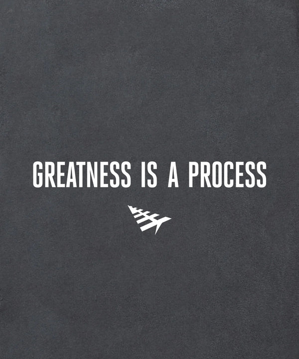 Greatness Is A Process Tee - Washed Black