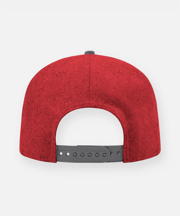 Crimson Wool Melton Two Tone 9FIFFTY Snapback Hat