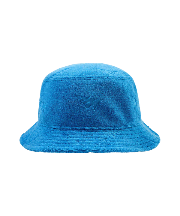 Jacquard Terry Cloth Bucket Hat - Blue Reef