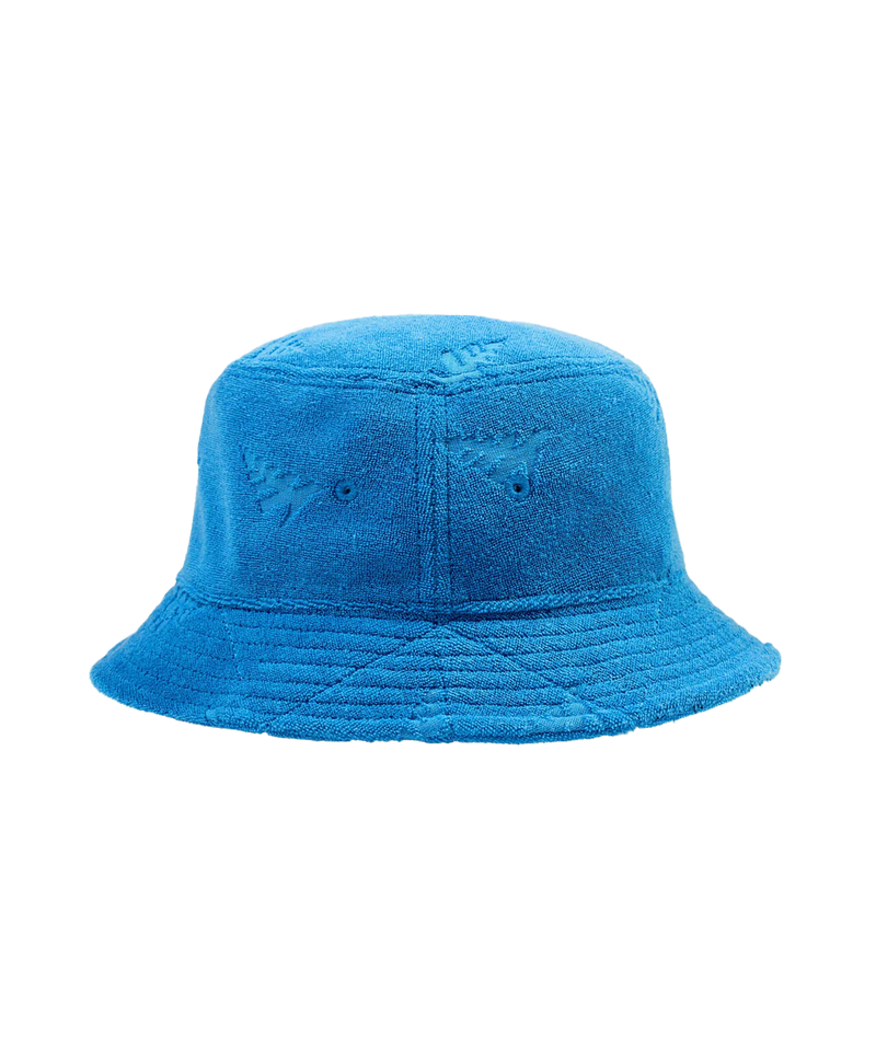 Jacquard Terry Cloth Bucket Hat - Blue Reef