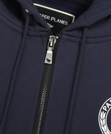 First Class Relaxed Fleece Zip Up - Navy