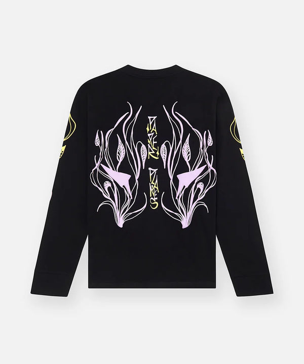 Flourish Long Sleeve Tee - Black