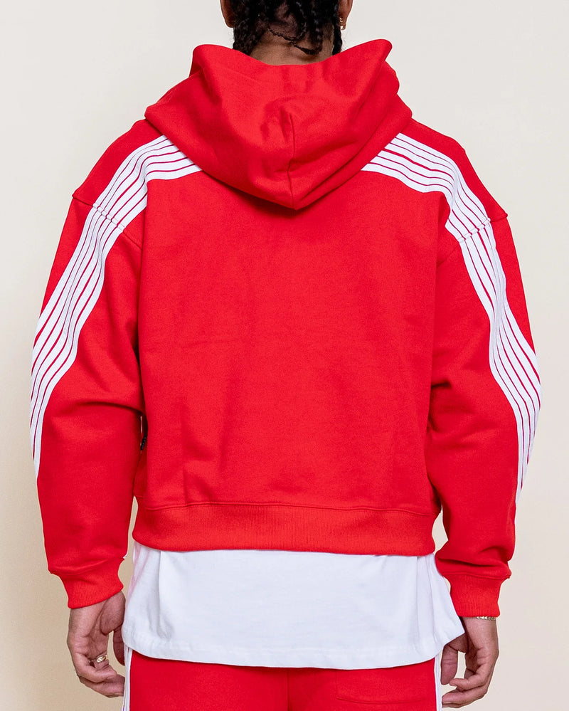 Highland Zip Up Hoodie - Red