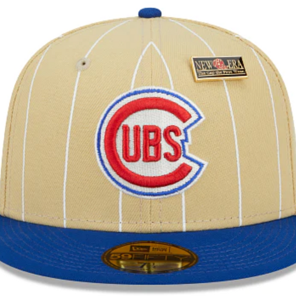 Chicago Cubs Pinstripe Fitted Sneaker Bar