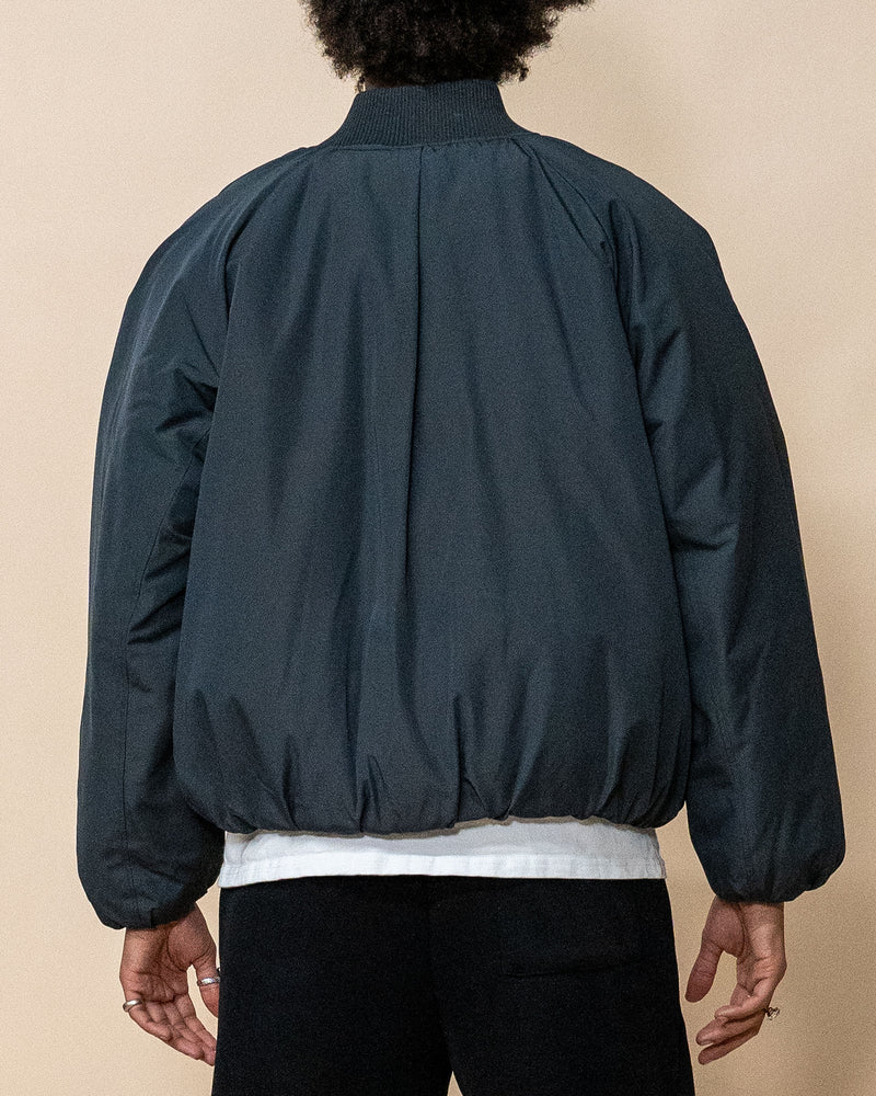 Capital Cropped Bomber - Charcoal