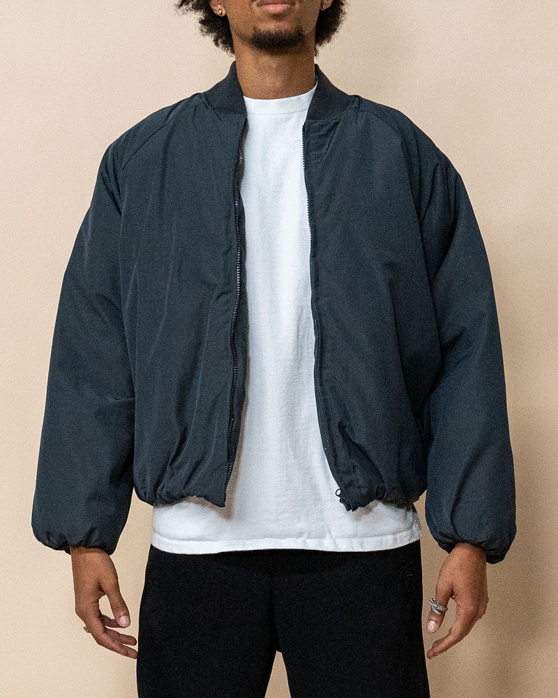 Capital Cropped Bomber - Charcoal