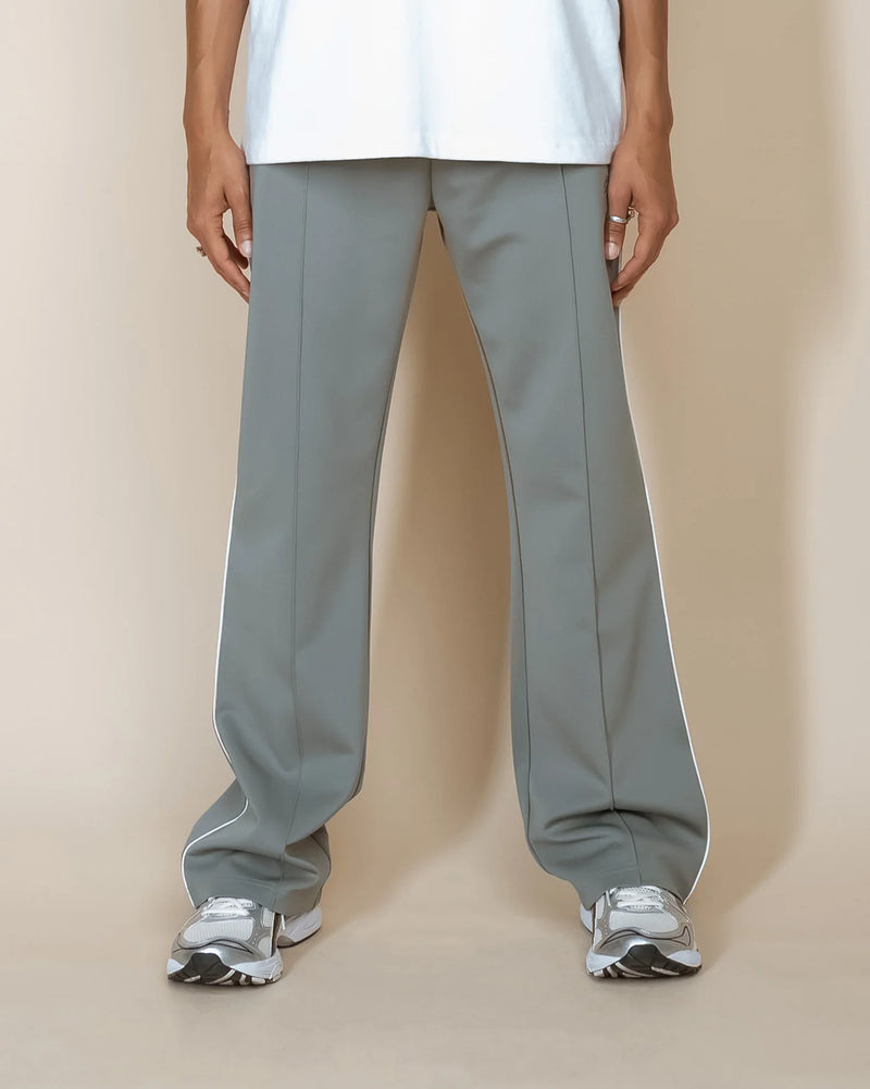 Perfect Piping Track Pants - Grey