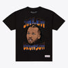 Jalen Brunson New York Knicks Black Big Face Player T-Shirt - Black