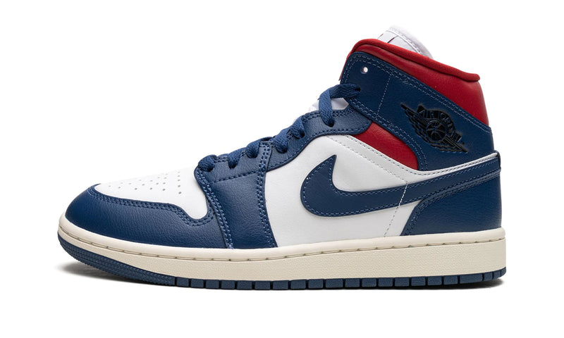 Jordan 1 Mid WMNS "French Blue Gym Red"