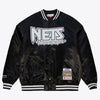 New Jersey Nets Mitchell & Ness x BAPE Black Full-Snap Satin Jacket