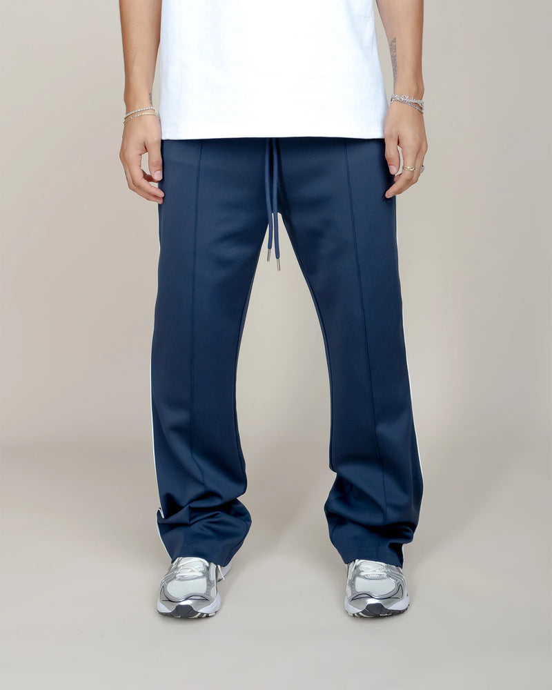 Perfect Piping Track Pants - Navy