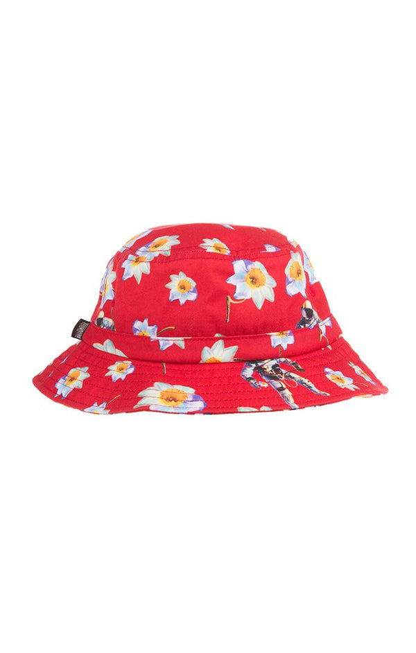 Space Petal Bucket Hat - Red