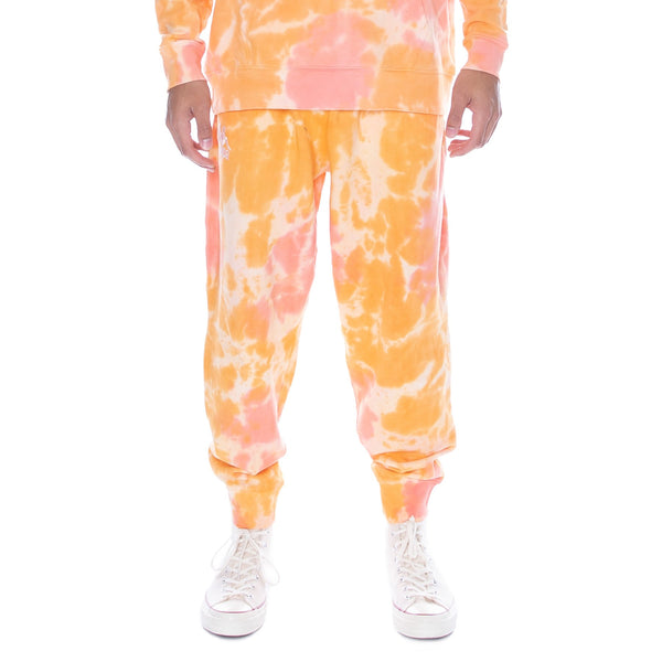Authentic Culbio Tie Dye Sweatpants - Orange/Pink/White