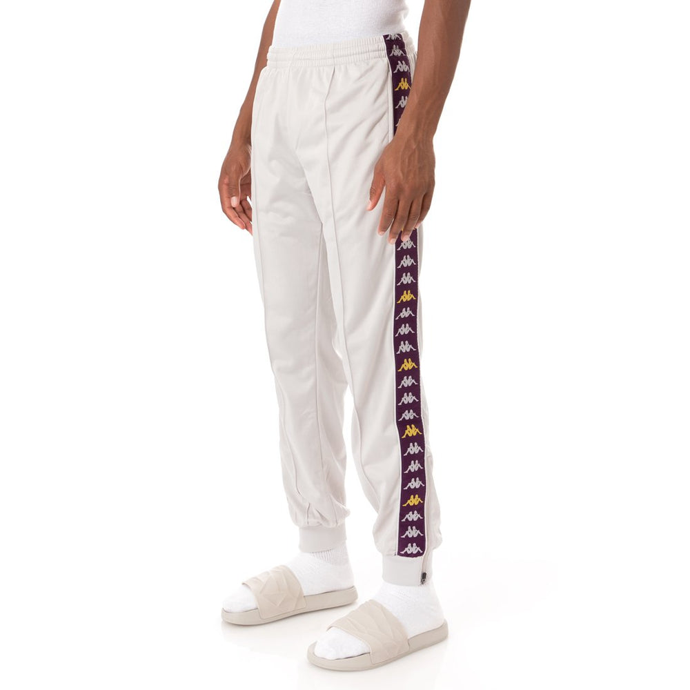 Kappa track pants white on sale