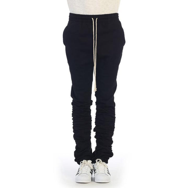 Zipper Track Pants - Black