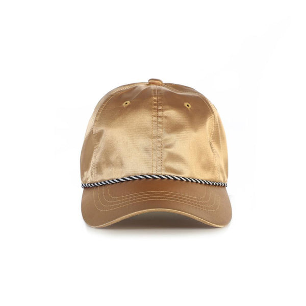 Gold Satin Dad Hat