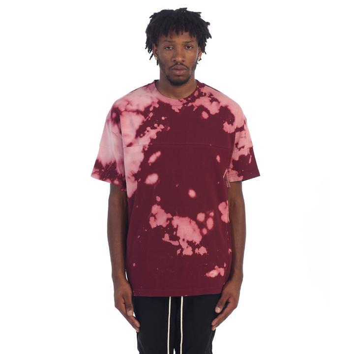 Bleached Long T-Shirt - Red