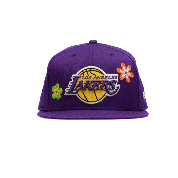 Los Angeles Lakers Flower Power Fitted