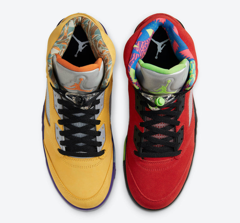 Nike Air Jordan 5 V Retro SE “What The” Size 12. CZ5725-700. Multicolor