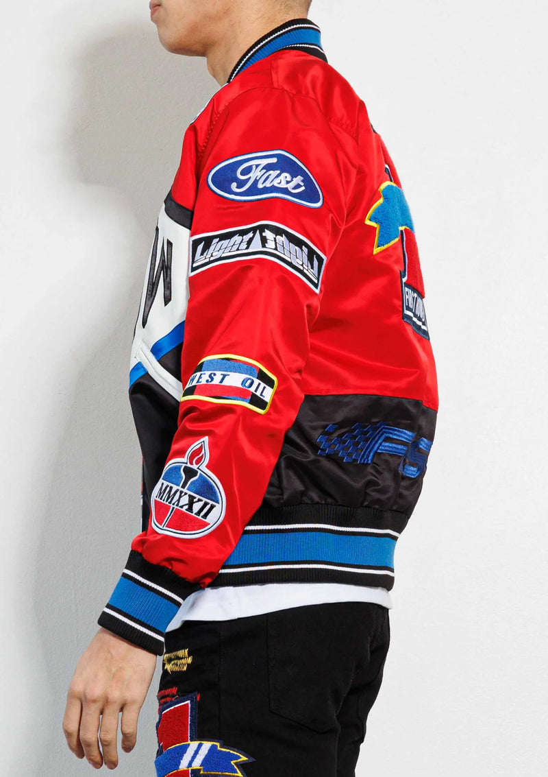 Racing Varsity Jacket - Red – Sneaker Bar
