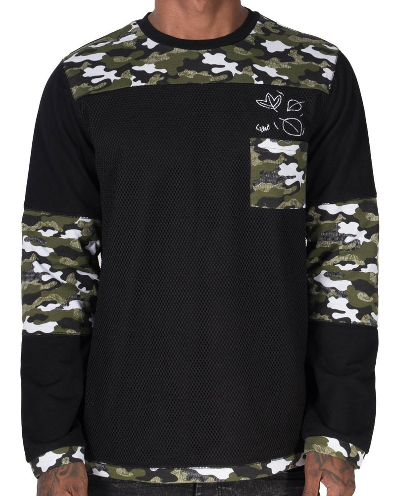 Fall Pocket LS T-Shirt - Black