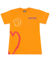 Orbit Knit T-Shirt - Flame Orange