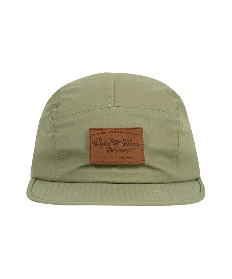Ripstop 5-Panel Camper Hat - Green Moss