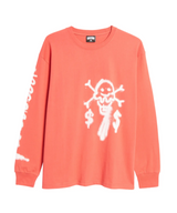Spray Paint LS Knit T-Shirt - Rococco Red