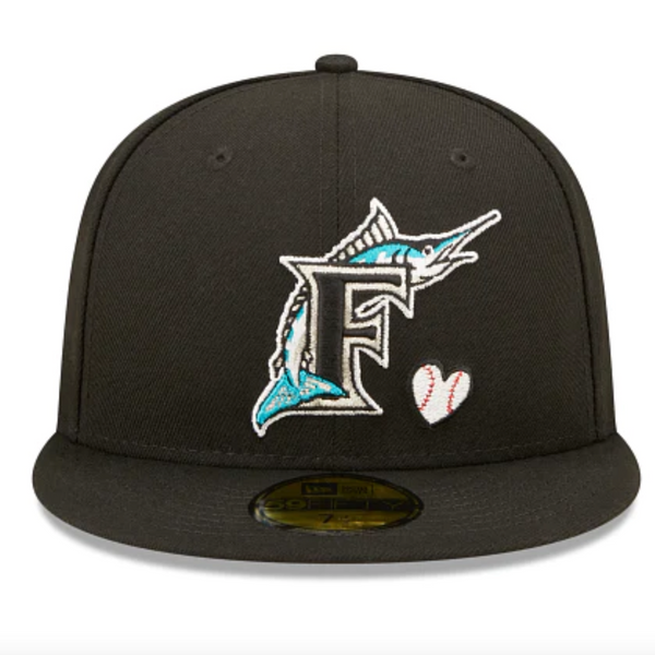 New Era 59FIFTY MLB Florida Marlins Team Heart Fitted Hat 8