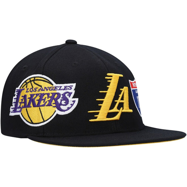 Los Angeles Lakers Champs Patch Snapback - Black