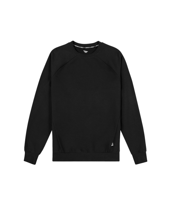 Solid Crewneck Sweatshirt - Black