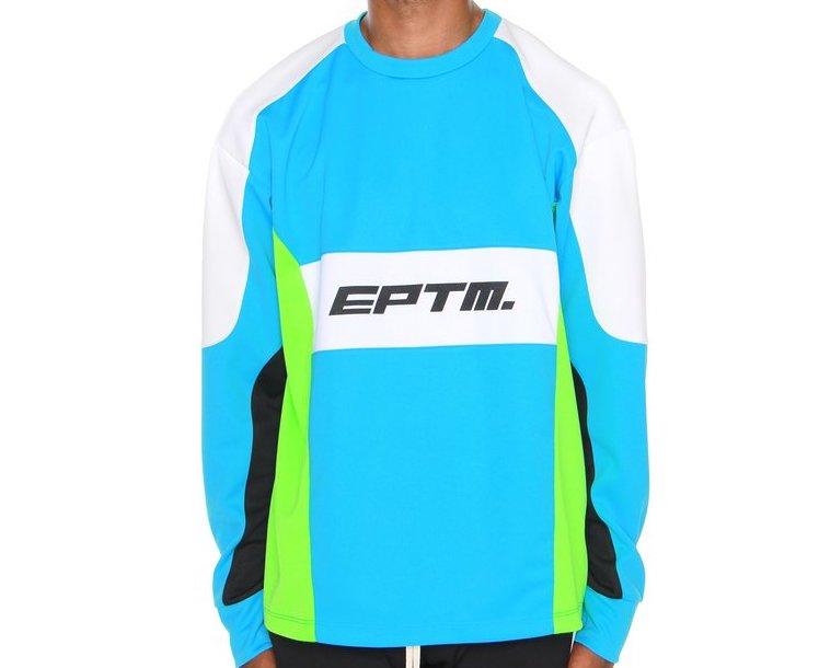 Motocross Color Block LS T-Shirt - Turquoise