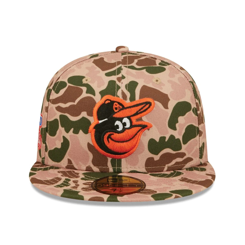 Baltimore Orioles 1983 World Series Duck Camo Fitted
