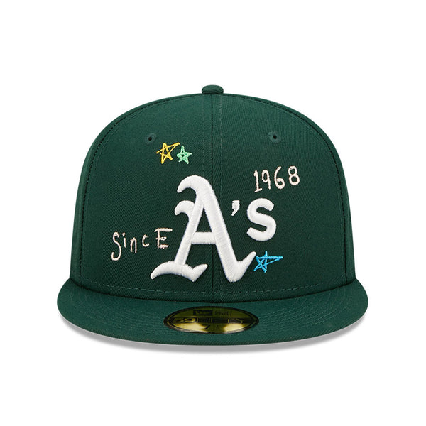 Oakland Athletics MLB Scribble Fitted