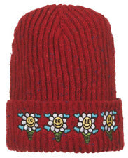 Speck Knit Hat - Fiery Red