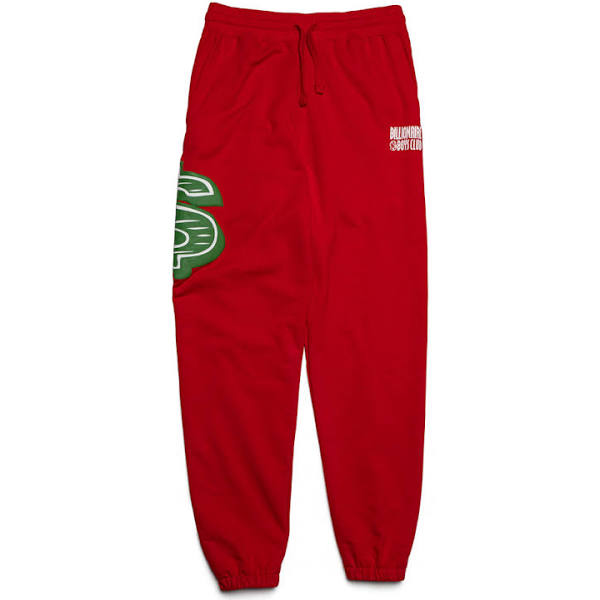 Straight Font Sweatpants - Red